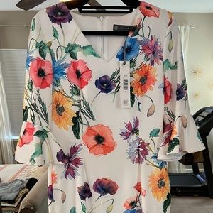 Alton Gray Floral Dress size 10